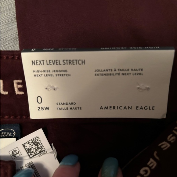 American Eagle wine red jeggings - Picture 3 of 5